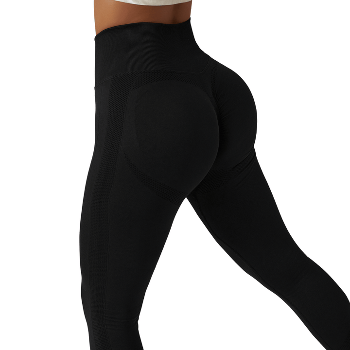 High Waist Ladies' Sports Leggings – FlexFit-Black-S-The Livary