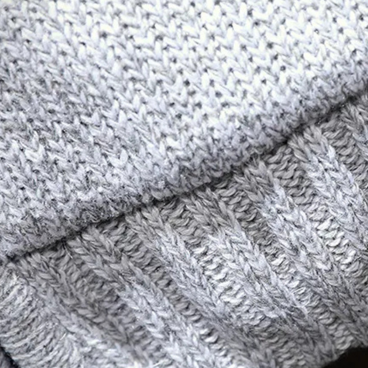 Classic Knitted Hoodie for Men - Milan-Black-S-The Livary