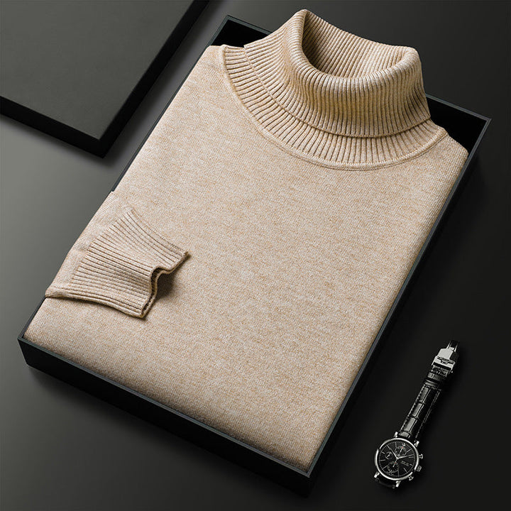 Cashmere Blend Turtleneck – Nordin-Beige-XS-The Livary