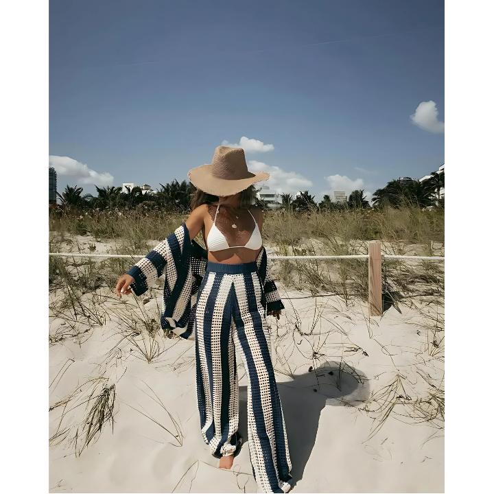 Boho Beach Set for Women – Salina-White-S-The Livary
