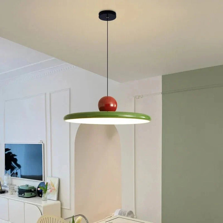 Trendy Bauhaus Glass Pendant Lamp - LunaBau-Red-11.81 inches-The Livary