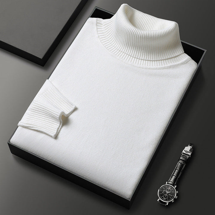 Cashmere Blend Turtleneck – Nordin-White-XS-The Livary