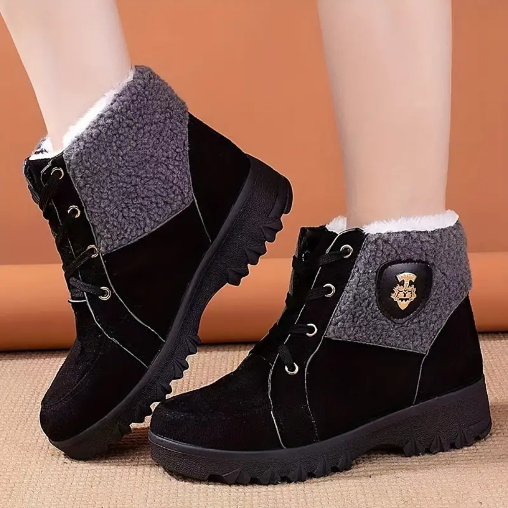 Warm Lined Winter Boots for Women - Sienna-Black-2.5-The Livary