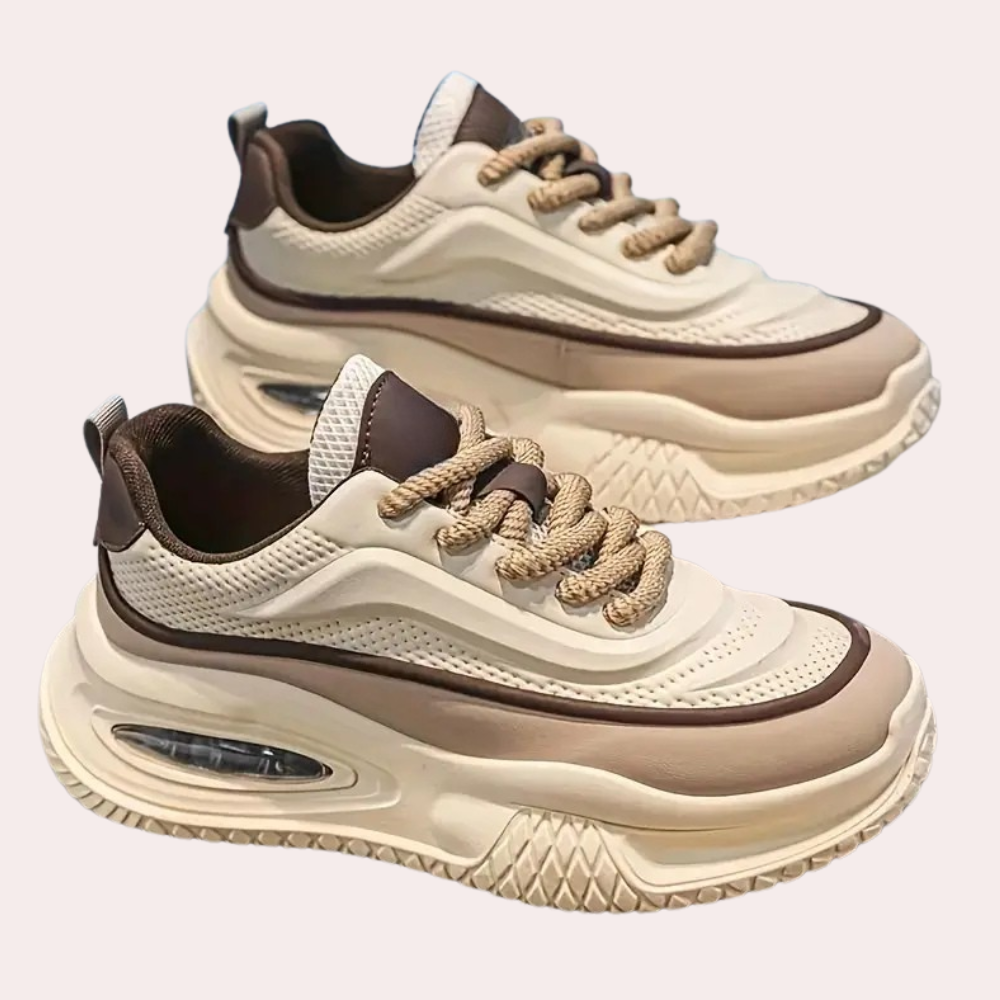 Comfortable Men's Sneakers - Noah-Beige-6-The Livary