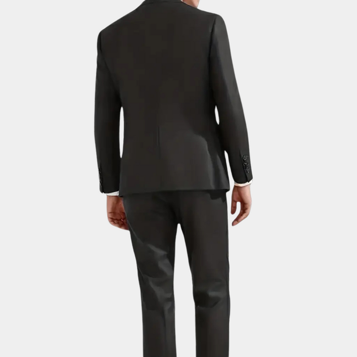 Three-Piece Formal Suit for Men - Leon-Black-S-The Livary