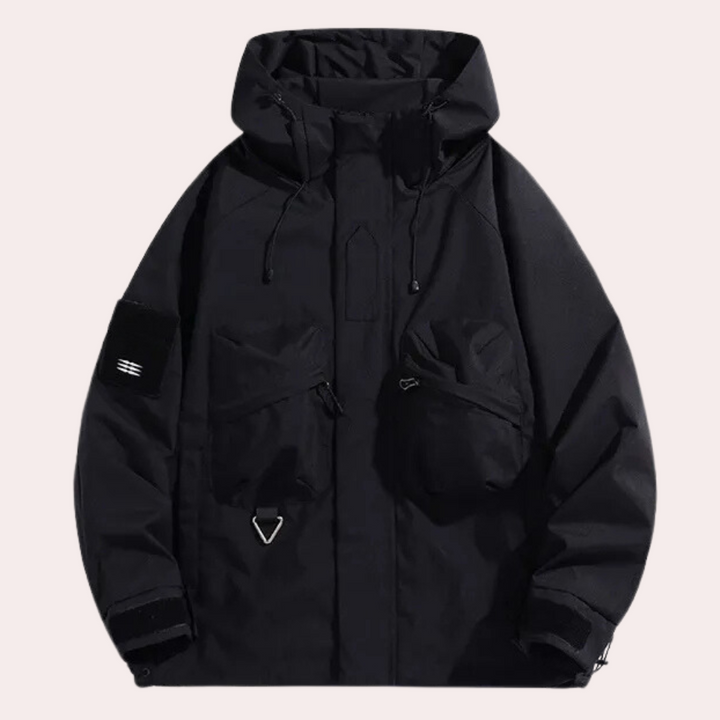 Lightweight Windbreaker for Men - Victor-Black-S-The Livary