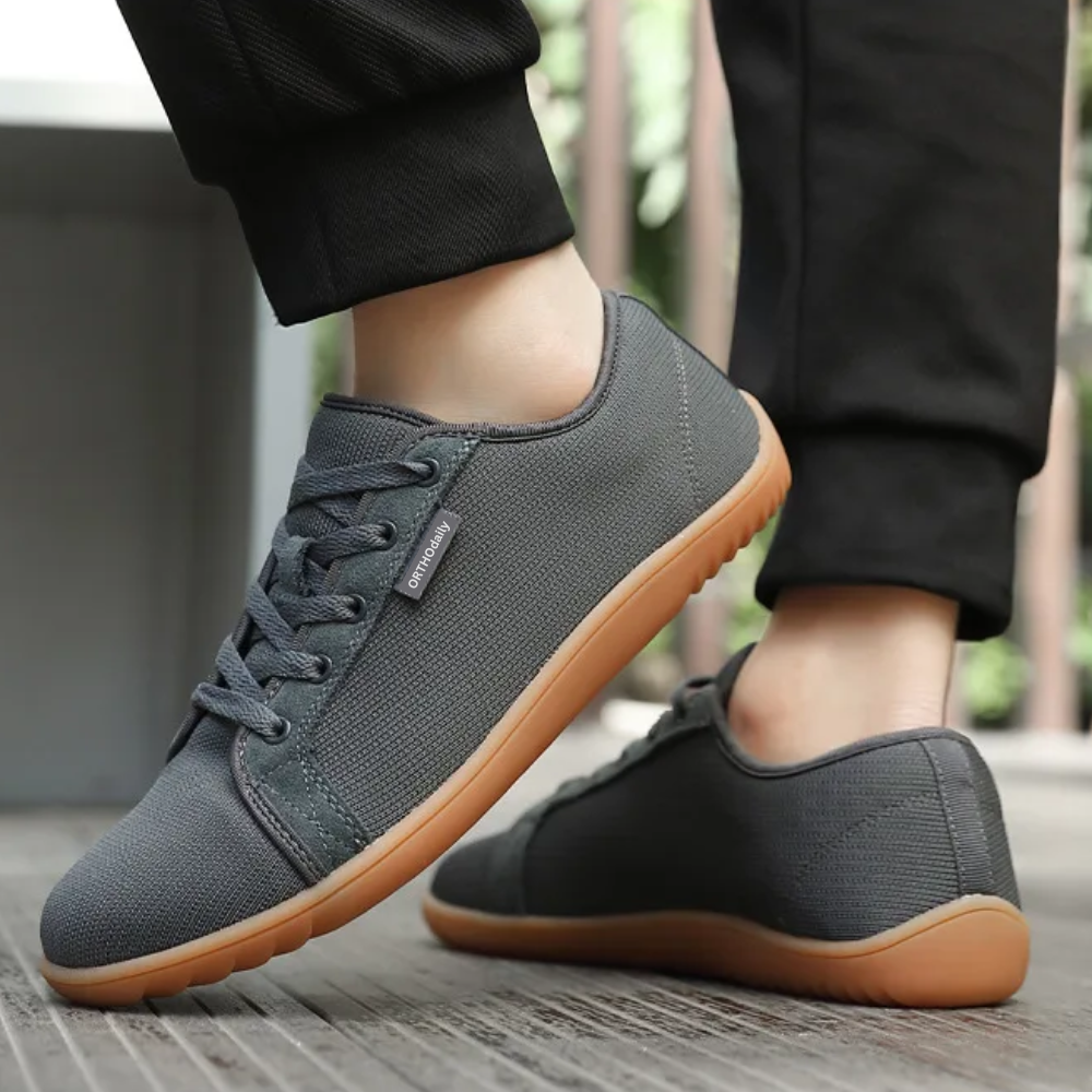 Wide Zero Drop Sneakers - StrideEase-Black-3.5-The Livary
