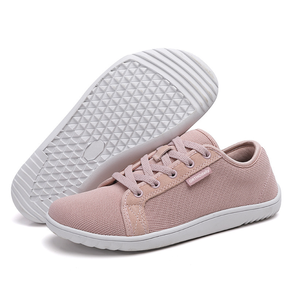 Wide Zero Drop Sneakers - StrideEase-Pink-3.5-The Livary