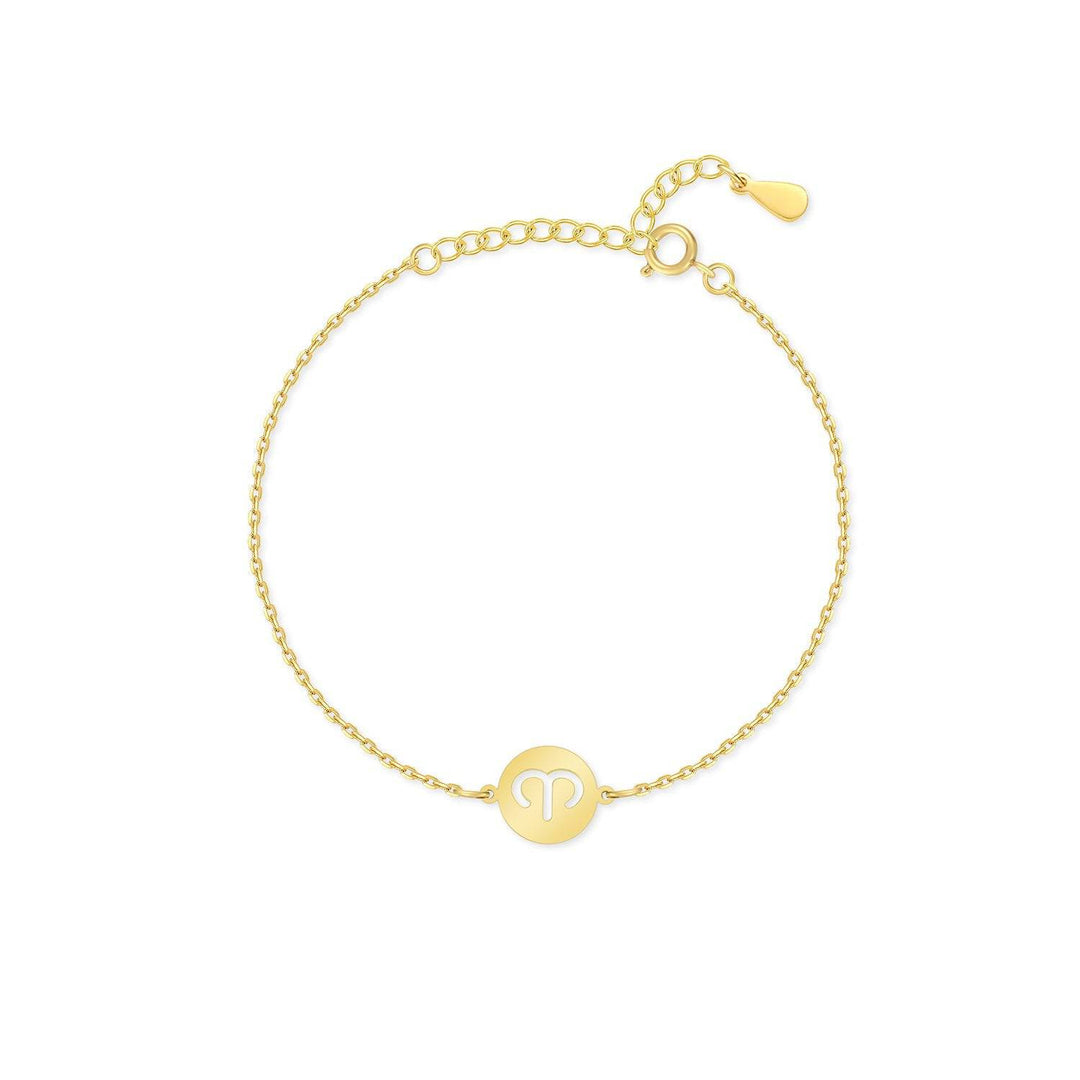 Stylish Zodiac Bracelet - Lyra-Gold-Aries-The Livary