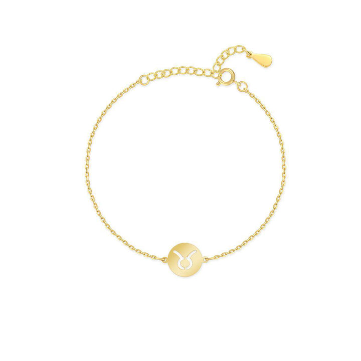 Stylish Zodiac Bracelet - Lyra-Gold-Taurus-The Livary