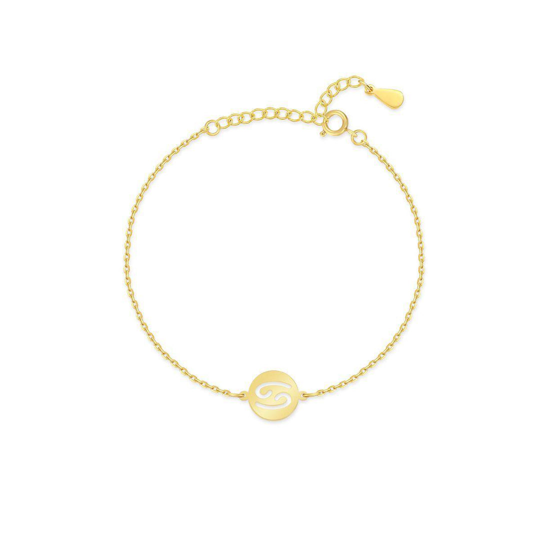 Stylish Zodiac Bracelet - Lyra-Gold-Cancer-The Livary