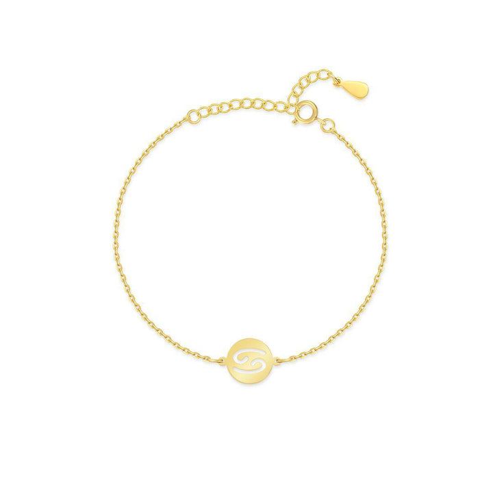 Stylish Zodiac Bracelet - Lyra-Gold-Cancer-The Livary