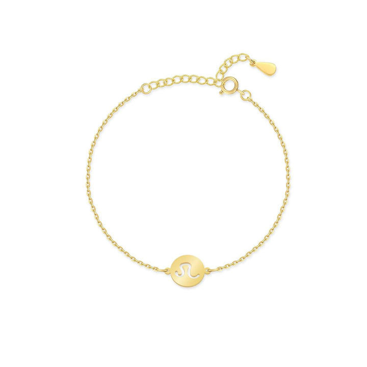 Stylish Zodiac Bracelet - Lyra-Gold-Leo-The Livary