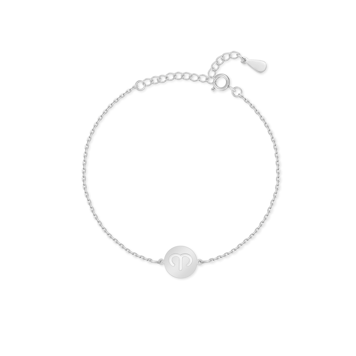 Stylish Zodiac Bracelet - Lyra-Silver-Aries-The Livary