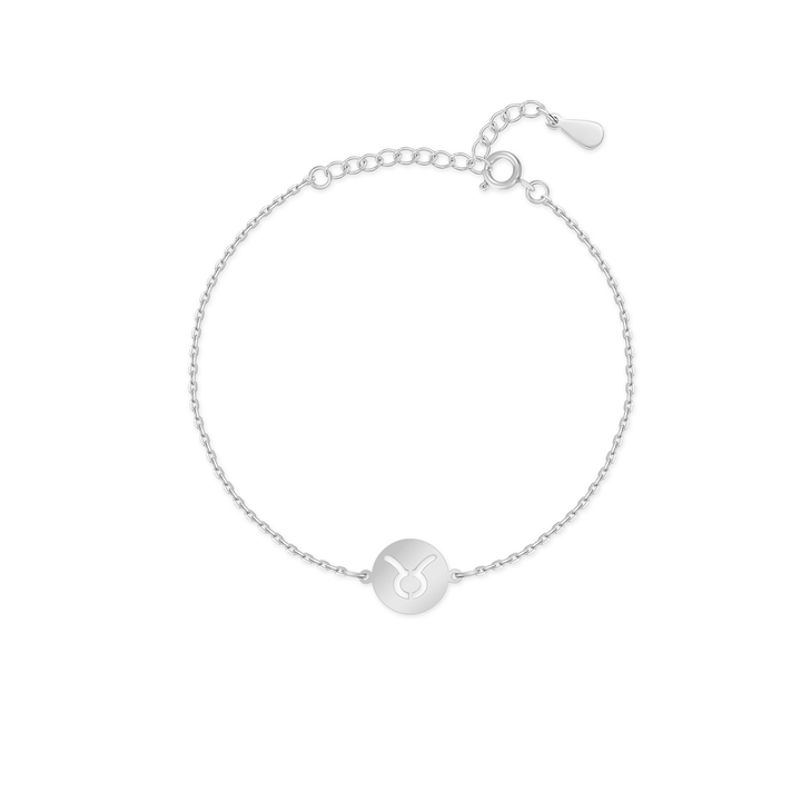 Stylish Zodiac Bracelet - Lyra-Silver-Taurus-The Livary