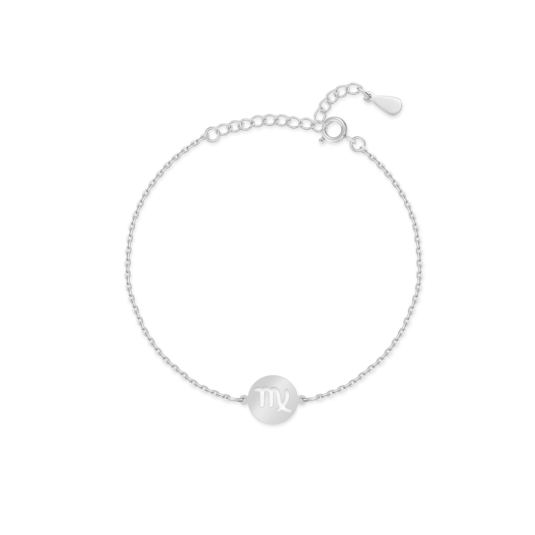Stylish Zodiac Bracelet - Lyra-Silver-Virgo-The Livary