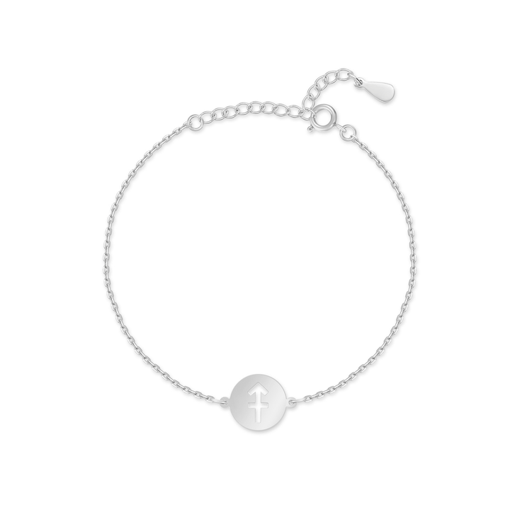 Stylish Zodiac Bracelet - Lyra-Silver-Sagittarius-The Livary