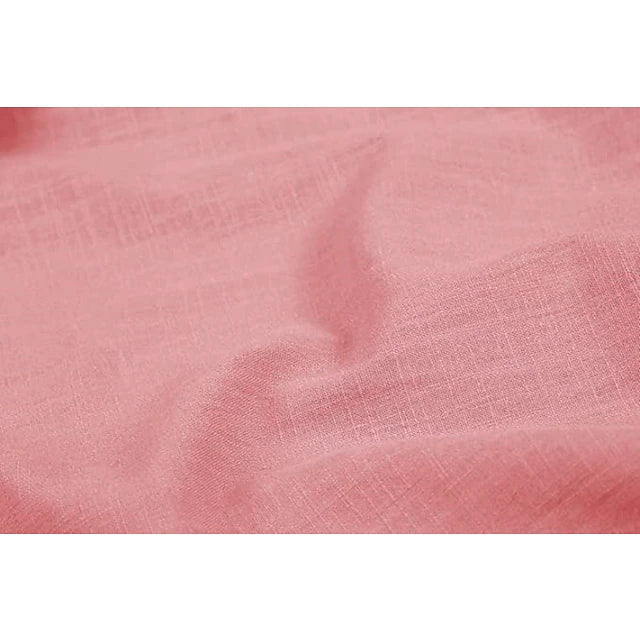 Casual men's linen shirt with long sleeves – Milan-Pink-S-The Livary